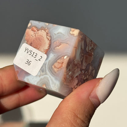 Cotton Candy Agate Cube (S) #2