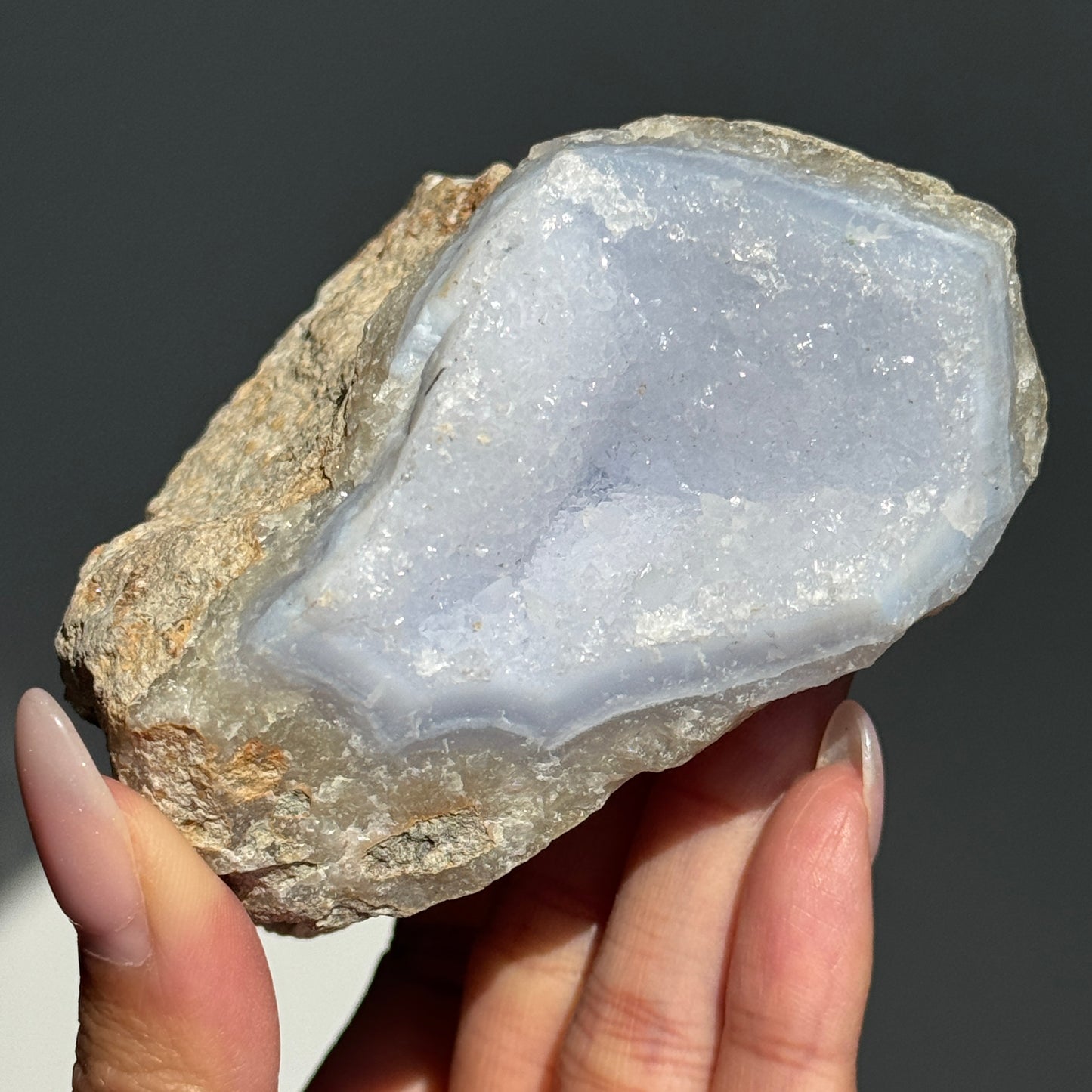 Blue Lace Agate Geode #2