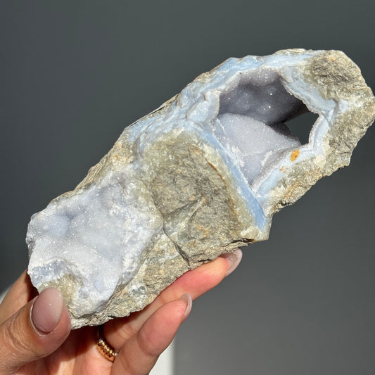 Blue Lace Agate Geode #1