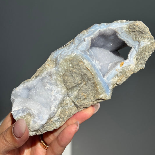 Blue Lace Agate Geode #1