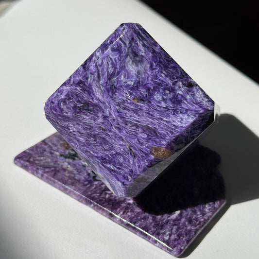 Charoite Cube w/ Slab #3