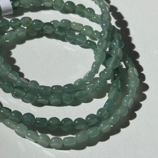 Jadeite Jade Flat Round Bead Bracelets
