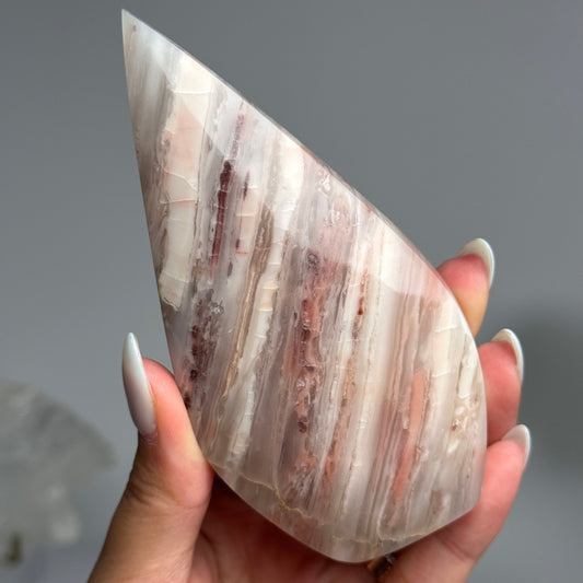 Pink Banded Onyx Flame #6