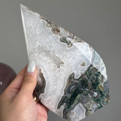 XL Moss Agate Flame #8