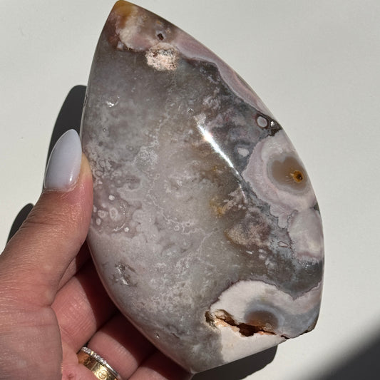 Flower Agate Jasper Flame #7