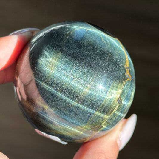 Blue Tigers Eye Sphere #2