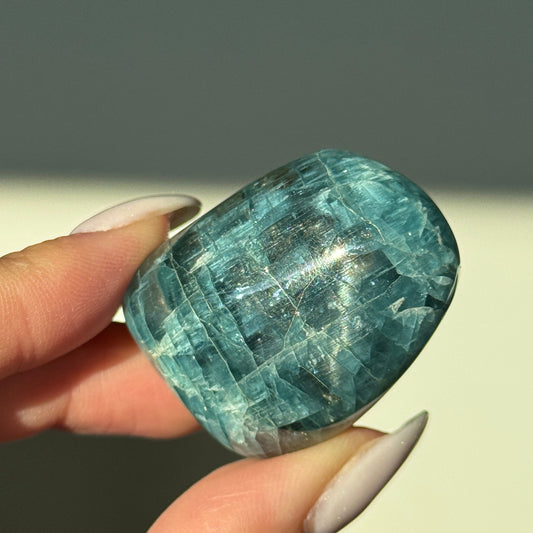 Lake Baikal Blue Apatite Gem #2