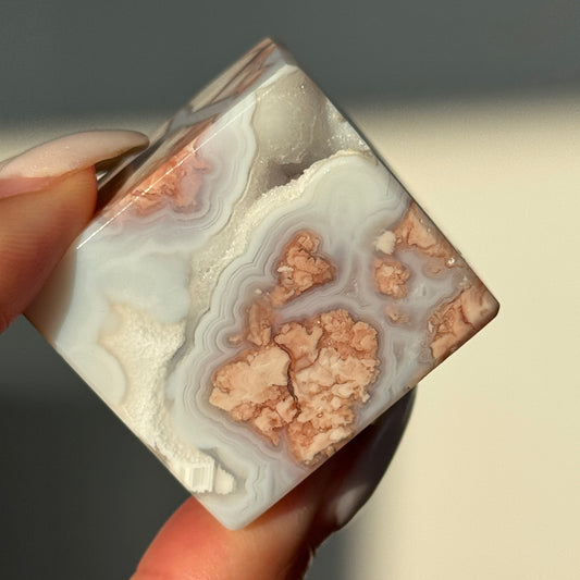 Cotton Candy Agate Cube (S) #9