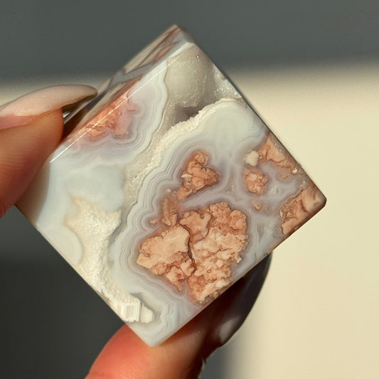 Cotton Candy Agate Cube (S) #9