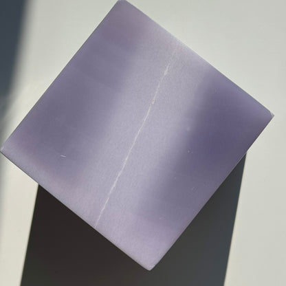 Lavender Ytrium Fluorite Cube L #9