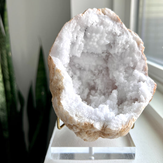Moroccan White Druzy Geodes