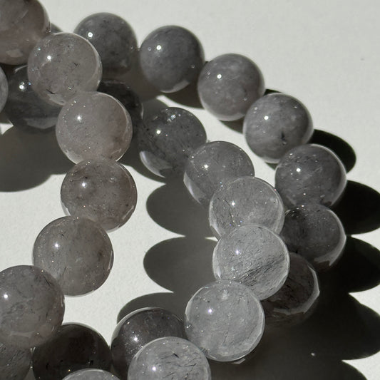 Stardust Silver Rutile Bracelets (various bead sizes)