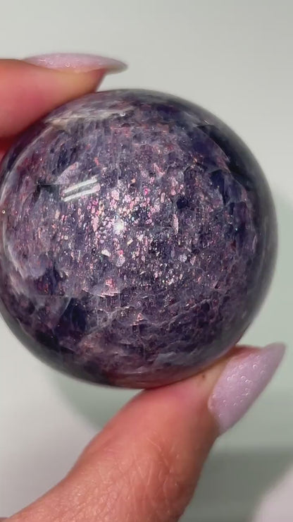 Bloodshot Iolite Spheres