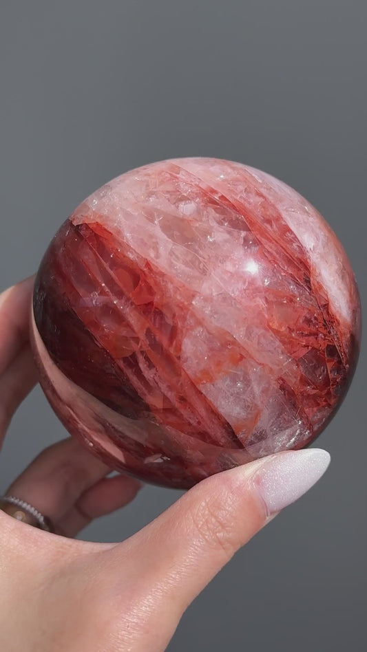 Fire Quartz Sphere #2