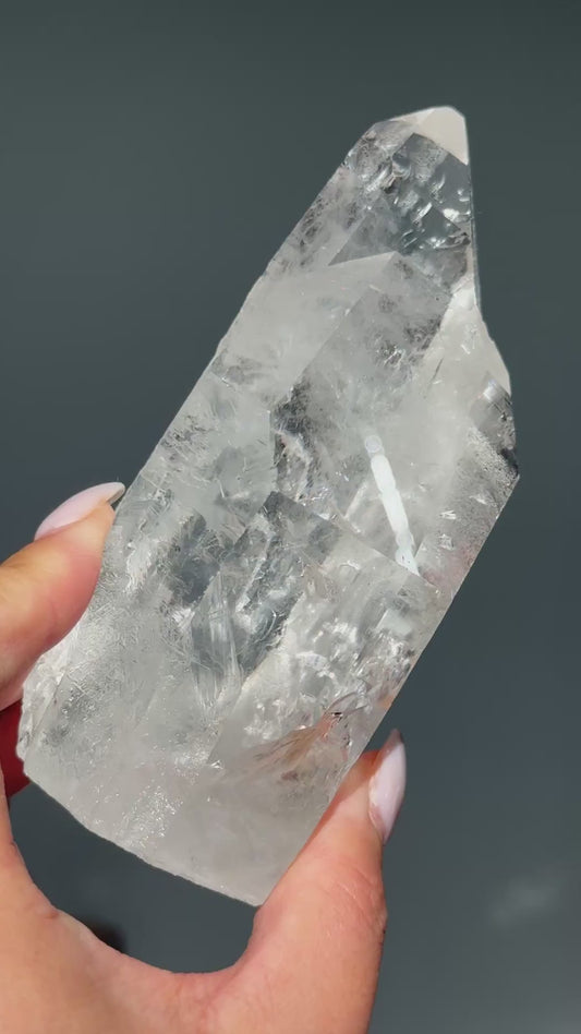 Lemurian Quartz Half Polished Tower #5