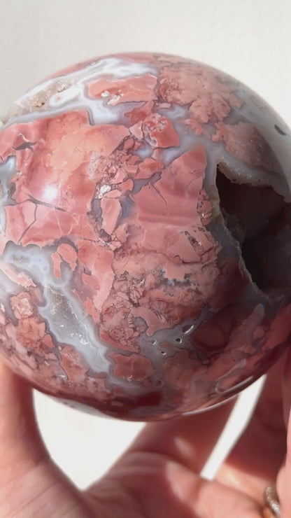 Cotton Candy Agate Sphere #13