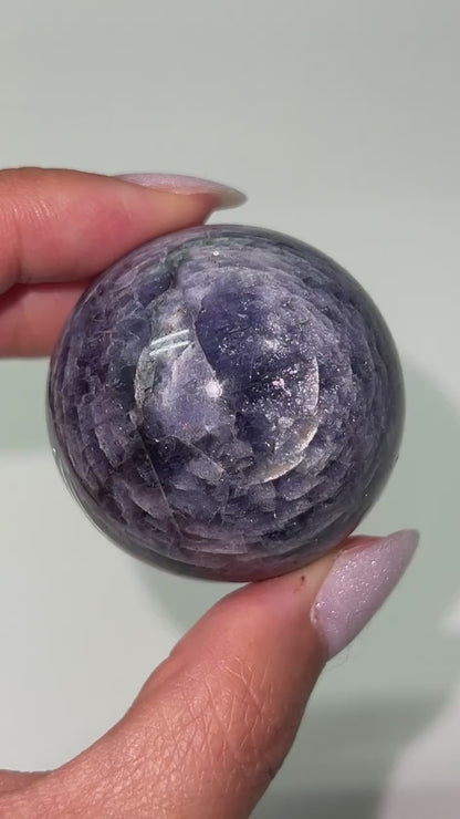 Bloodshot Iolite Spheres