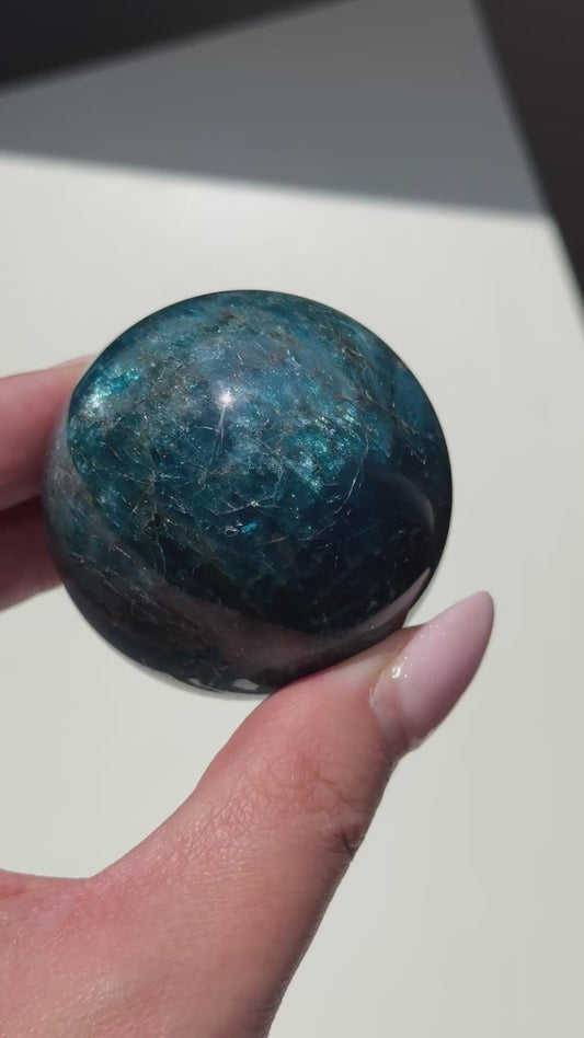 Blue Apatite Sphere #5