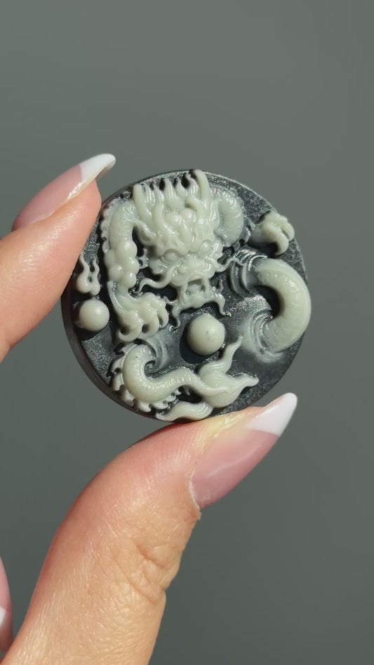 Taiji Jade Carving - Dragon #13