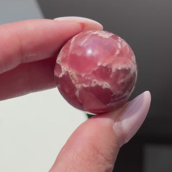 rhodochrosite sphere