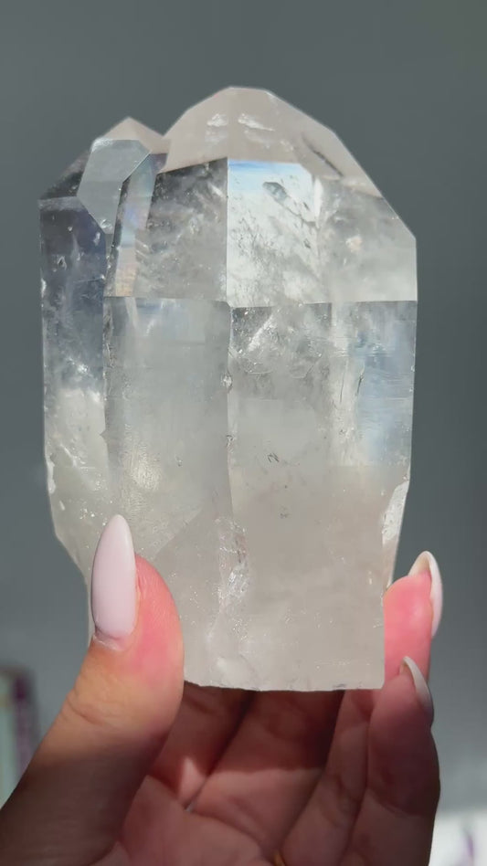 Lemurian Quartz Half Polished Tower #8