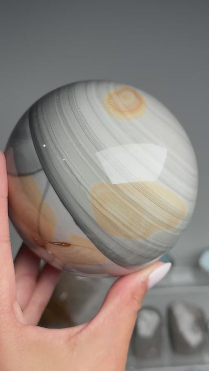 XL Statement Banded Jasper Sphere #11