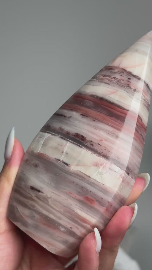 Pink Banded Onyx Flame #1