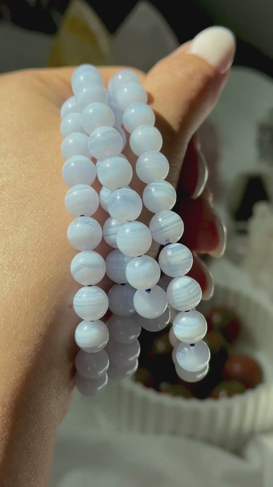 Blue Lace Agate Bracelets