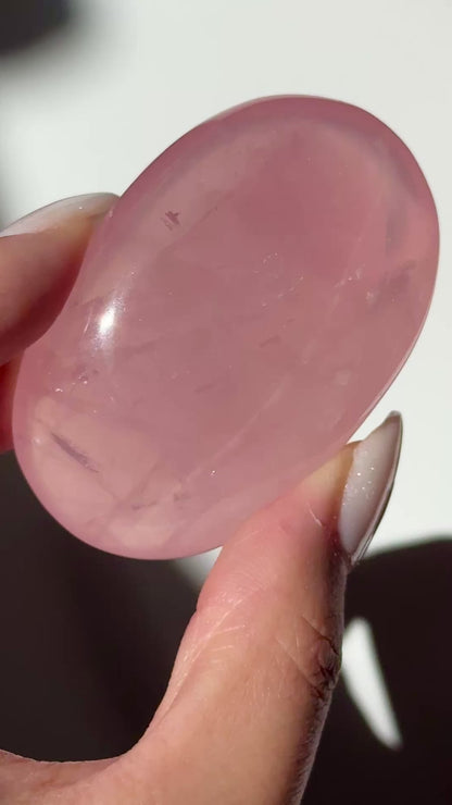 Dark Rose Quartz Palm #4