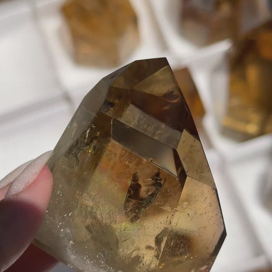 brazilian citrine tower polished crystal tower