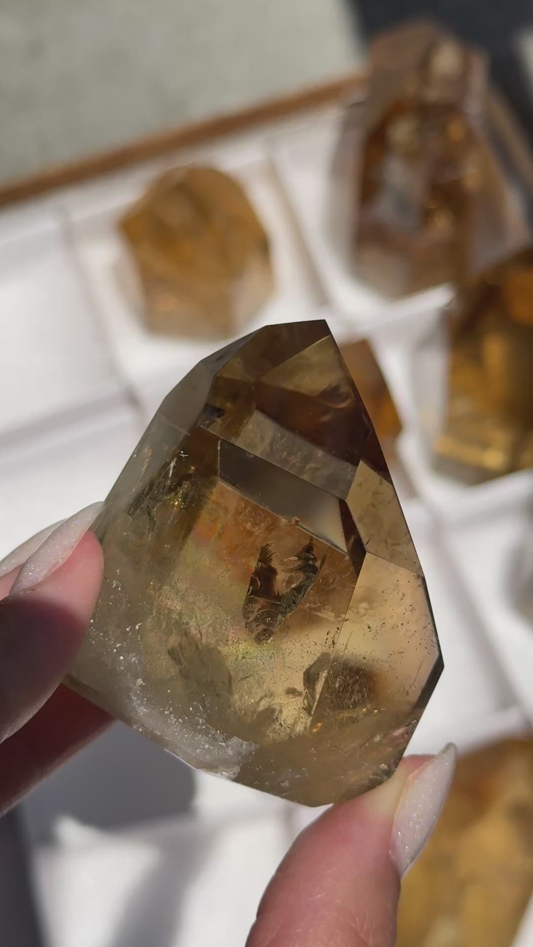 brazilian citrine tower polished crystal tower