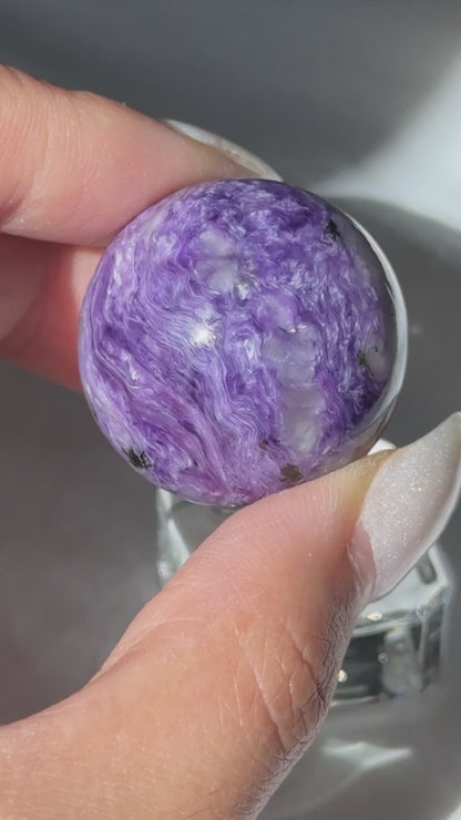 Charoite Spheres
