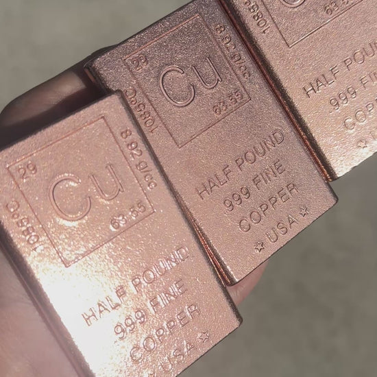 half pound copper bar 1/2lb