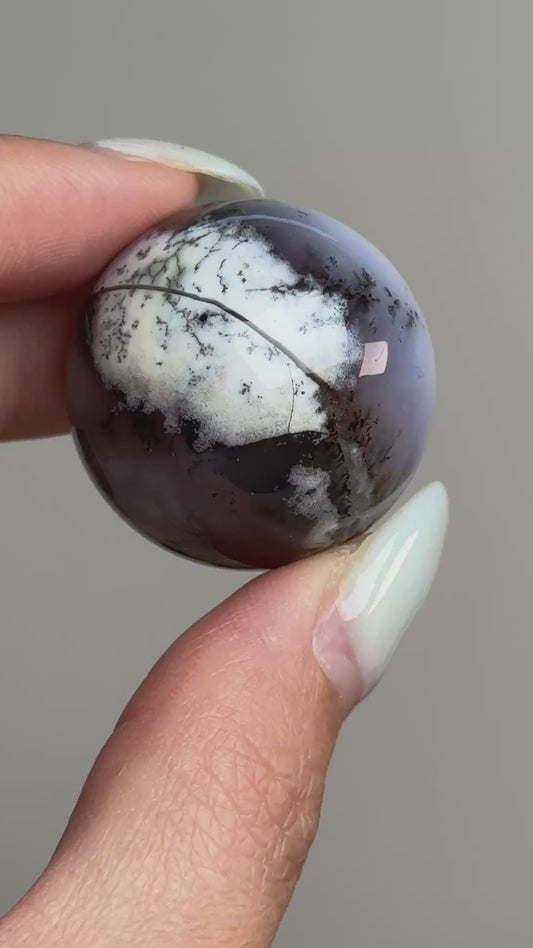 Purple Dendritic Opal Sphere #2