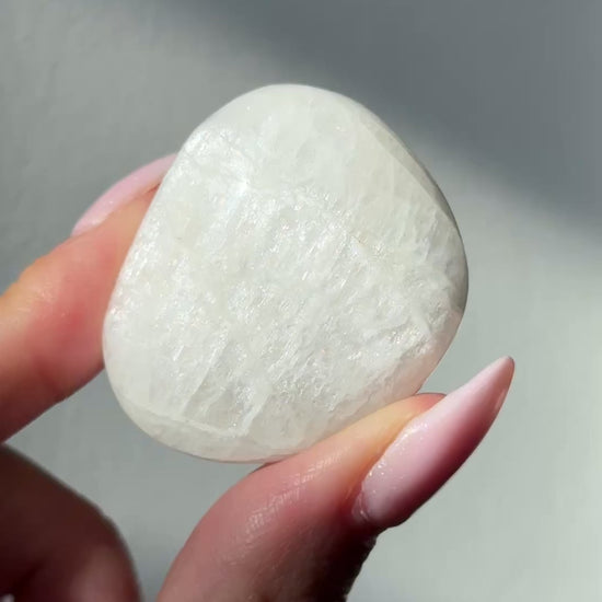 gem natrolite polished freeform