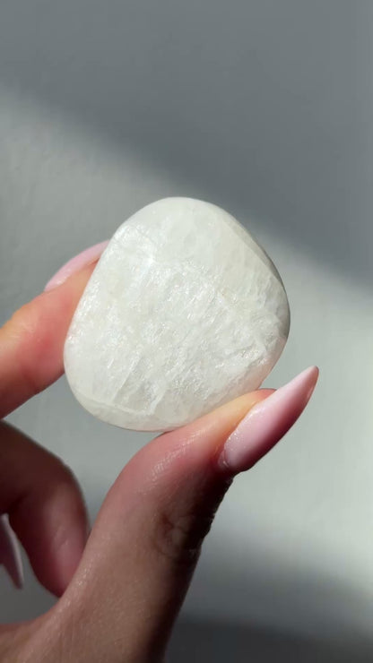 gem natrolite polished freeform
