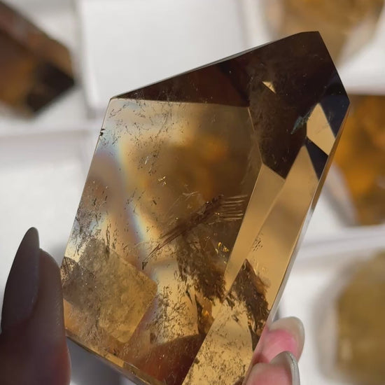 polished brazilian citrine freeform