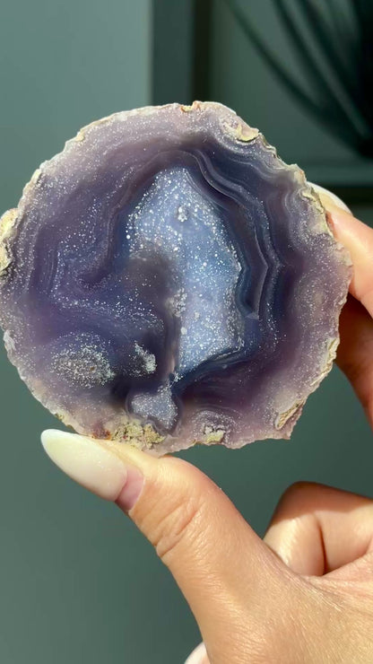 Starry Night Agate Geode #18