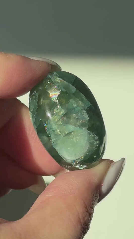 Lake Baikal Blue Apatite Gem #3