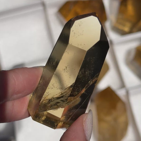 brazilian citrine tower polished crystal tower