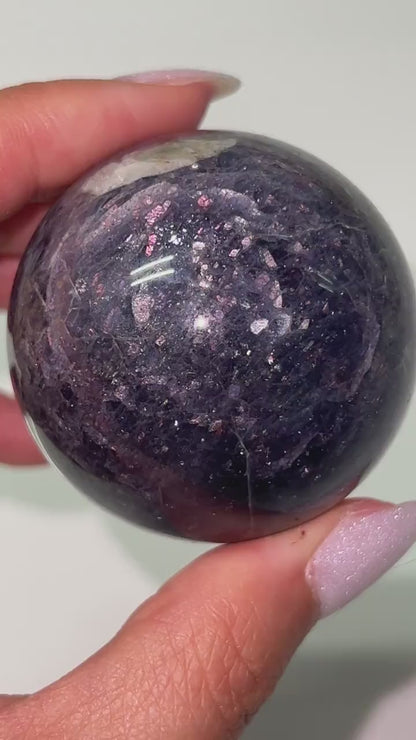 Bloodshot Iolite Spheres