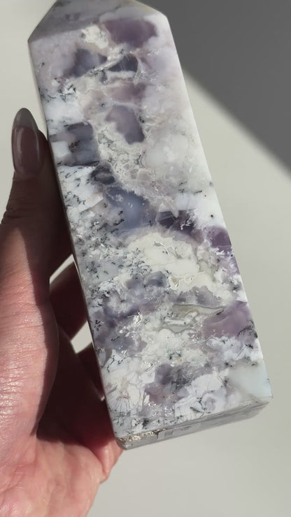 Purple Dendritic Opal Tower (L) #1