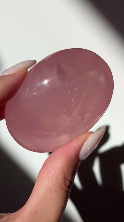 Dark Rose Quartz Palm #3