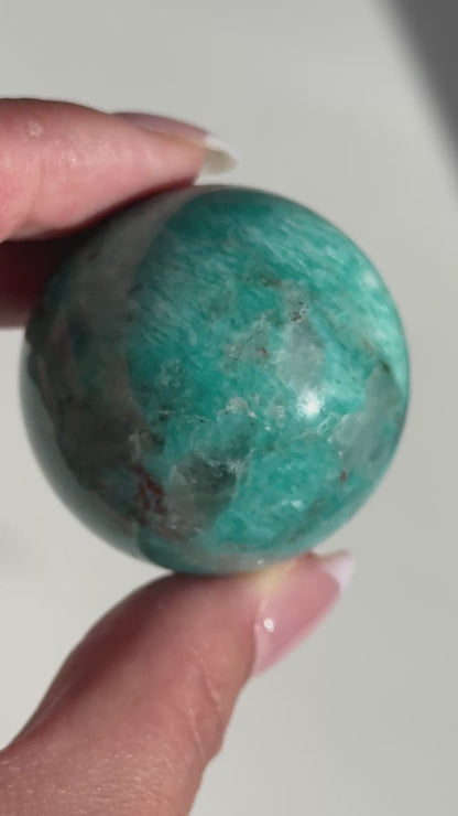 Gel Amazonite Quartz Sphere #5
