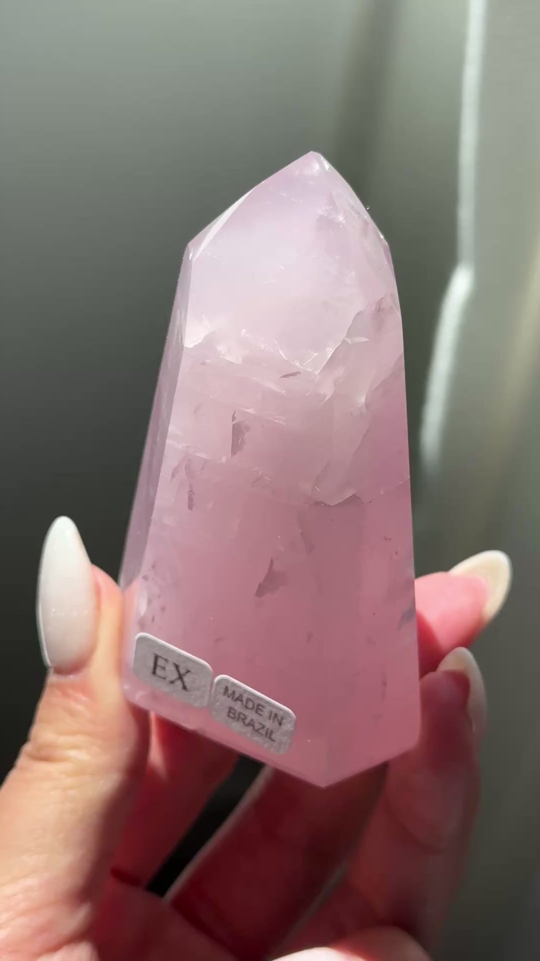 gem rose quartz tower extra grade rose quartz tower girasol quartz