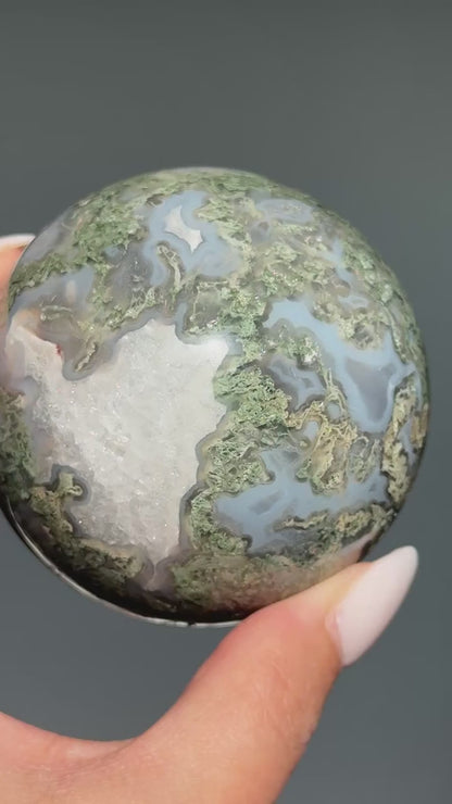 Moss Agate Sphere #5