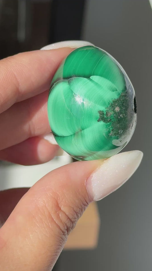 Chatoyant Malachite Egg #3