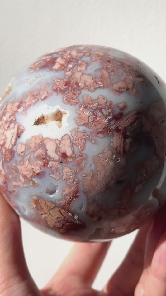 Cotton Candy Agate Sphere #18
