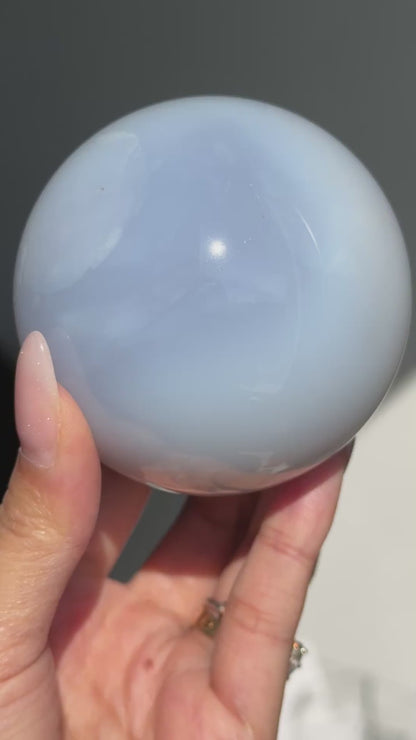 Blue Chalcedony Sphere #5