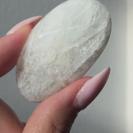 gem natrolite polished freeform